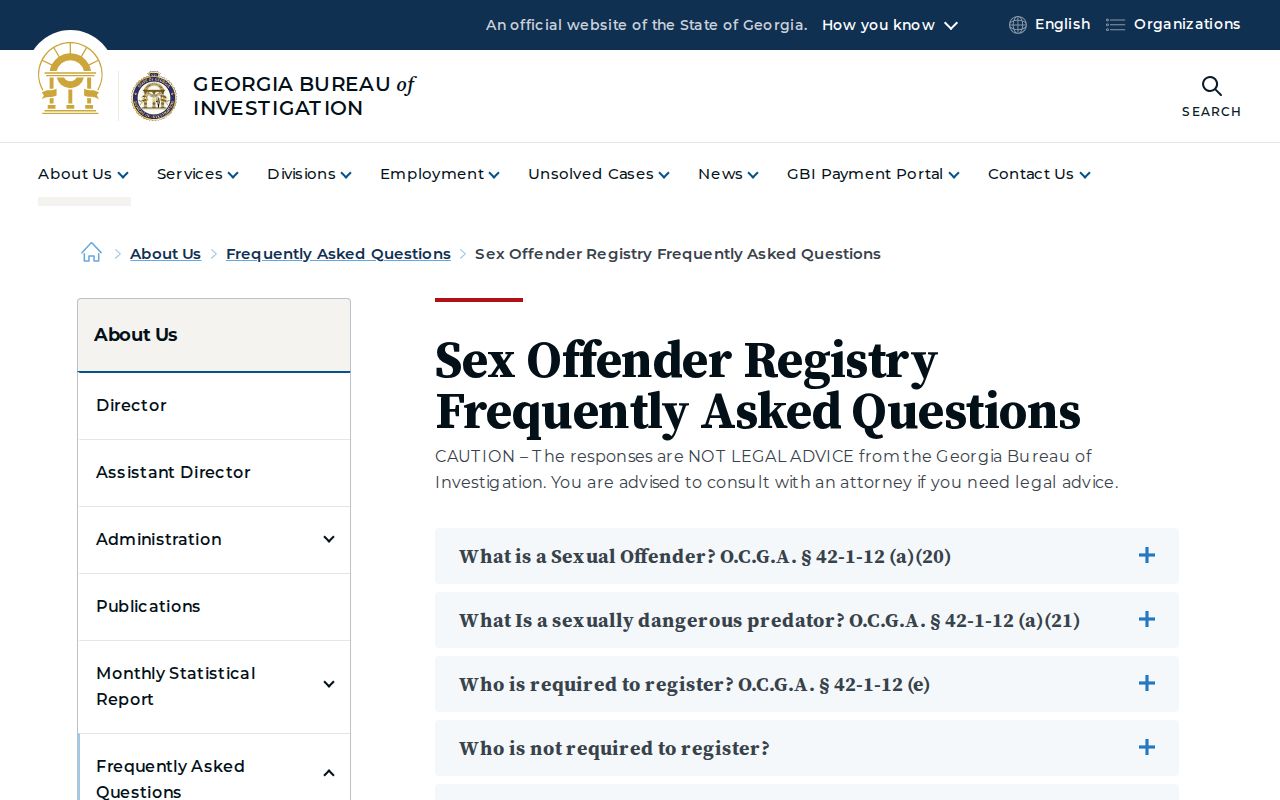 Lanier County sex offender check Georgia registry FAQ